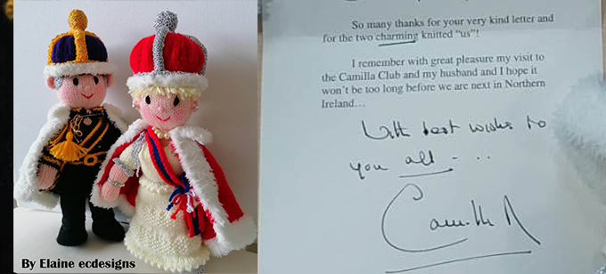 Charles III & Camilla - Letter from Camilla Knitting Pattern by elaine https://ecdesigns.co.uk