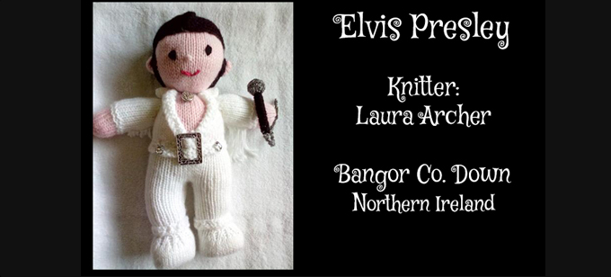 Elvis Knitter Laura Archer Knitting Pattern by elaine ecdesigns