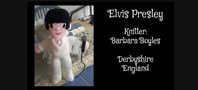 Elvis Knitter Barbara Boyles Knitting Pattern by Elaine ecdesigns