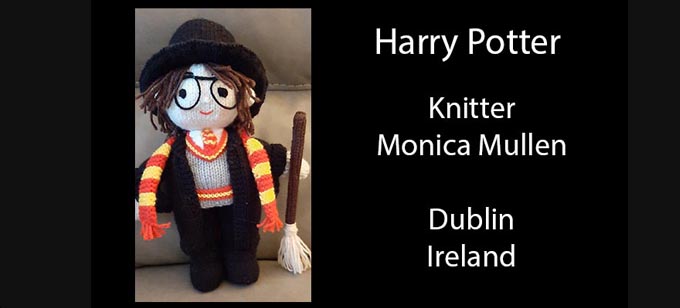 Harry Potter Knitter Monica Mullen Knitting Pattern by elaine ecdesigns