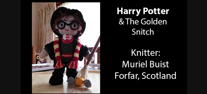 Harry Potter Knitter Muriel Buist Knitting Pattern by elaine ecdesigns