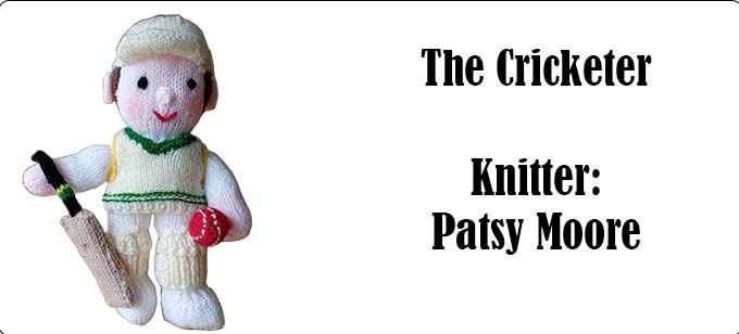 The Cricketer by Patsy Moore - The Cricketer Knitting Pattern by Elaine ecdesigns