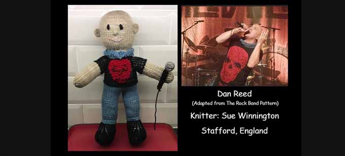Dan Reed Knitter Sue Winnington Knitting Pattern by elaine ecdesigns