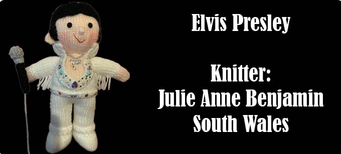 Elvis Presley Knitter Julie Anne Benjamin ecdesigns