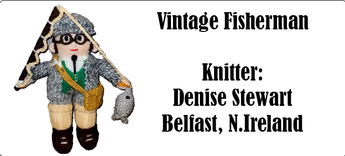 Vintage Fisherman Knitter Denise Stewart - The Vintage Fisherman Knitting Pattern by Elaine https://ecdesigns.co.uk