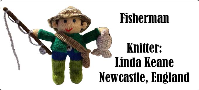 The Fisherman by Linda Keane, Newcastle England - The Fisherman Knitting Pattern by Elaine ecdesigns