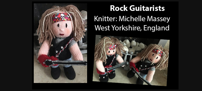 The Guitarists Knitter Michelle Massey Knitting Pattern by elaine ecdesigns