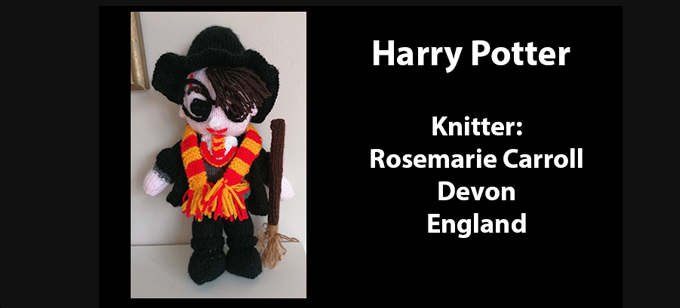 Harry Potter Knitter Rosemarie Carroll Knitting Pattern by elaine ecdesigns