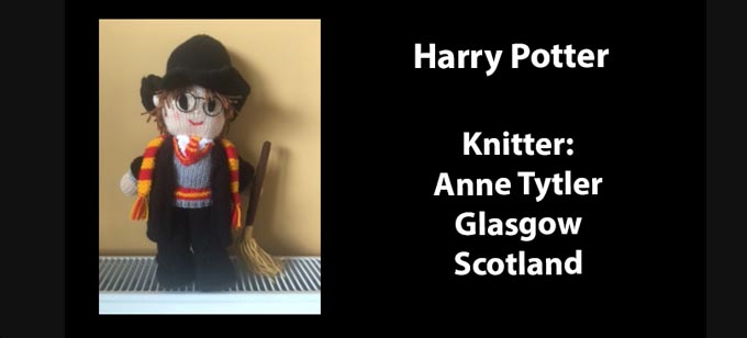 Harry Potter Knitter Anne Tytler  Knitting Pattern by elaine ecdesigns