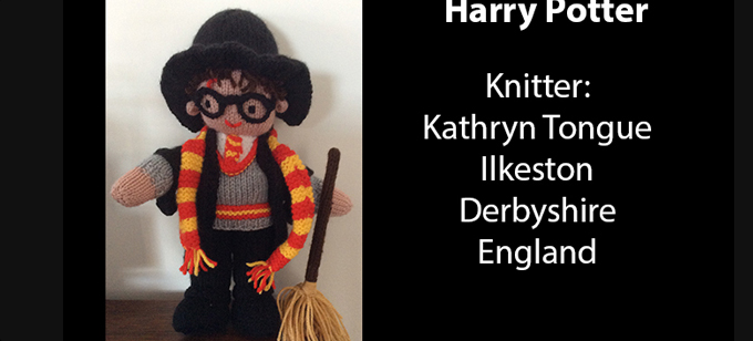 Harry Potter Knitter Kathryn Tongue Knitting Pattern by elaine ecdesigns
