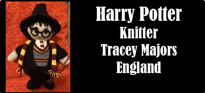 Harry Potter knitter Tracey Majors England