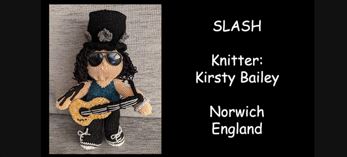 Slash Knitter Kirsty Bailey  Knitting Pattern by elaine ecdesigns