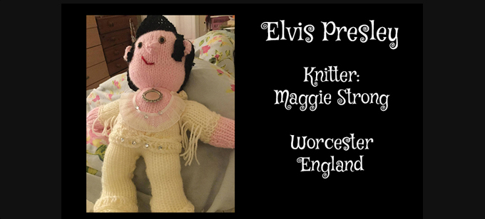 Elvis Knitter Maggie Strong Knitting Pattern by elaine ecdesigns