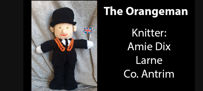 Orangeman Knitter Amie Dix Knitting Pattern by elaine ecdesigns