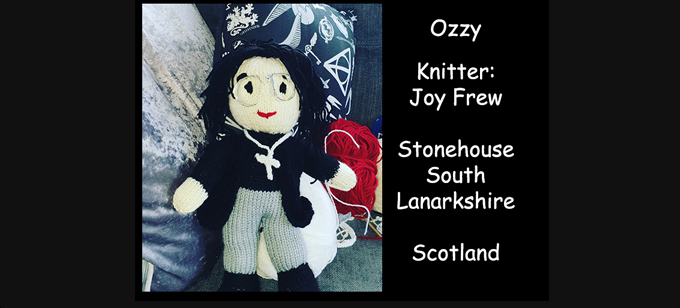 Ozzy Knitter Joy Frew Knitting Pattern by elaine ecdesigns