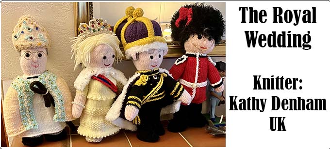 The Royal Wedding Knitter Kathy Denham UK - Knitting Pattern by Elaine https://ecdesigns.co.uk