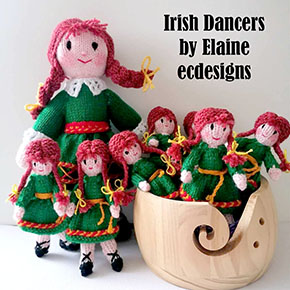 Irish Dancer & The Little People & by elaine munn  https://ecdesigns.co.uk