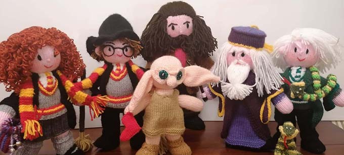 Harry Potter Characters Knitting Pattern by elaine https://ecdesigns.co.uk