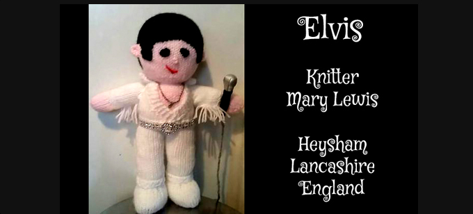 Elvis Knitter Mary Lewis Knitting Pattern by elaine ecdesigns