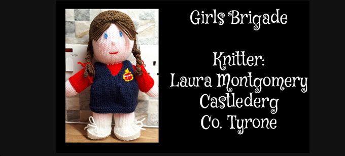 Girls Brigrade Knitter Laura Montgomery Knitting Pattern by elaine ecdesigns