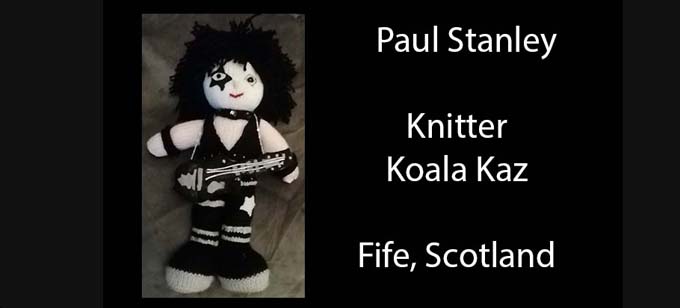 Paul stanley KISS Knitting Pattern by elaine ecdesigns