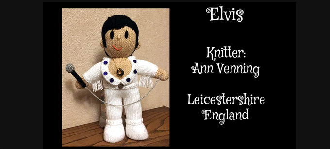 Elvis Knitter Ann Venning Knitting Pattern by elaine ecdesigns