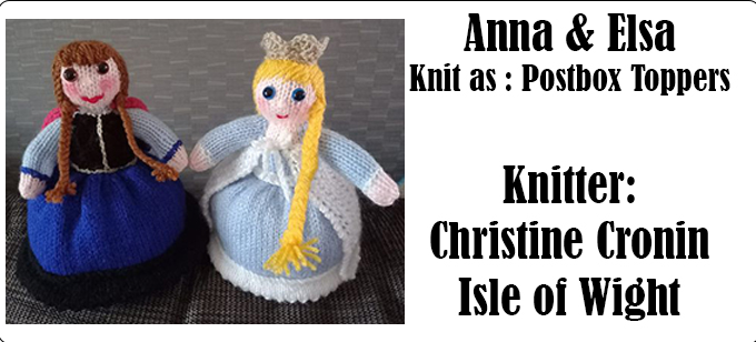 Anna & Elsa Knitting Pattern by Elaine https://ecdesigns.co.uk