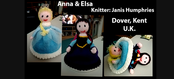 Anna & Elsa Knitter Janis Humphries by elaine ecdesigns