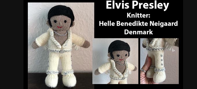 Elvis Knitter Helle Knitting Pattern by elaine ecdesigns