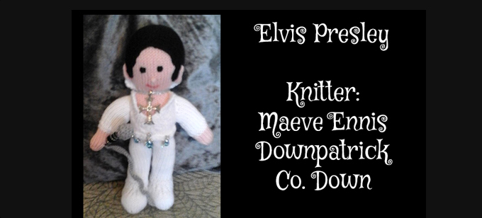 Elvis Knitter Maeve Ennis Knitting Pattern by elaine ecdesigns