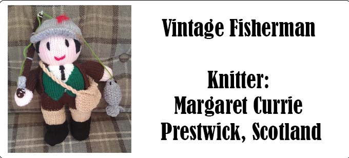 The Vintage Fisherman Knitter Margaret Currie, Scotland. Knitting Pattern by Elaine https://ecdesigns.co.uk