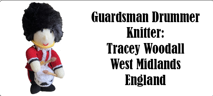 Guardsman Knitter Tracey Woodall, Knitting Pattern by ecdesigns