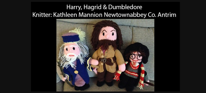 Harry Potter & Friends Knitter Kathlen Mannion Knitting Pattern by elaine ecdesigns