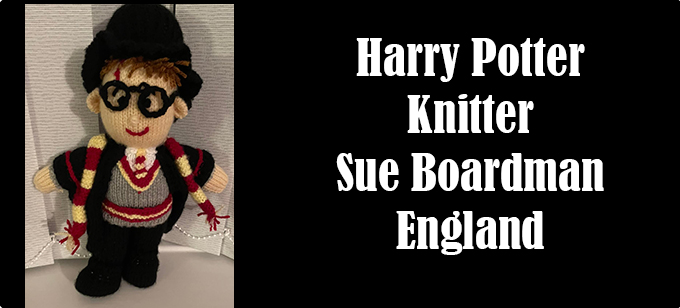 Harry Potter Knitter Sue Boardman England