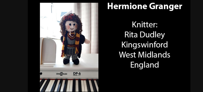 Hermione Knitter Rita Dudley Knitting Pattern by elaine ecdesigns
