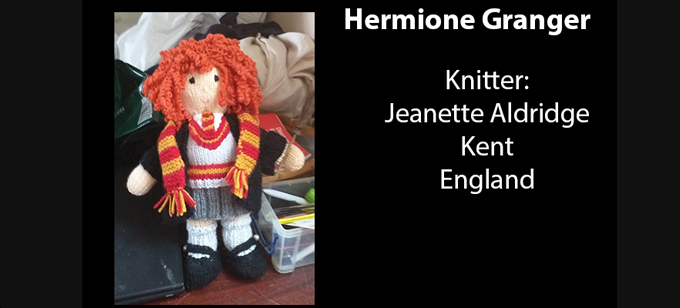 Hermione Granger Knitter Jeanette Aldridge Knitting Pattern by Elaine ecdesigns