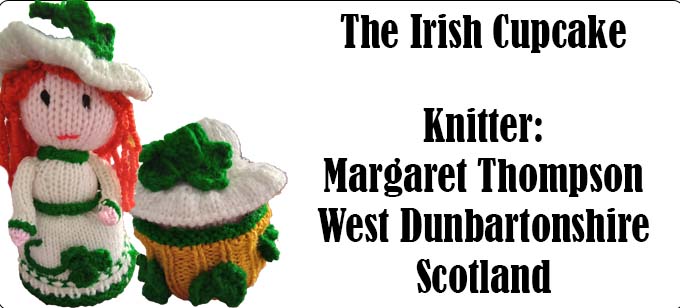 The Irish Cupcake Knitter Margaret Thompson Scotland Pattern by Elaine https://ecdesigns.co.uk