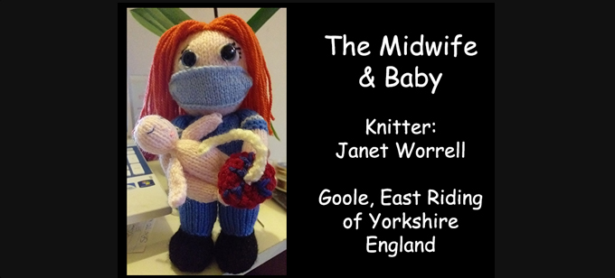 Midwife Knitter Janet Worrell Knitting Pattern by elaine ecdesigns