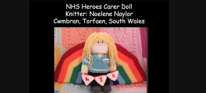 NHS Nurse Knitter Noelene Naylor  Knitting Pattern by Elaine ecdesigns