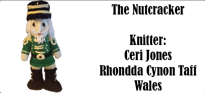 The Nutcracker Knitter Ceri Jones Wales - Knitting Pattern The Nutcracker by Elaine https://ecdesigns.co.uk