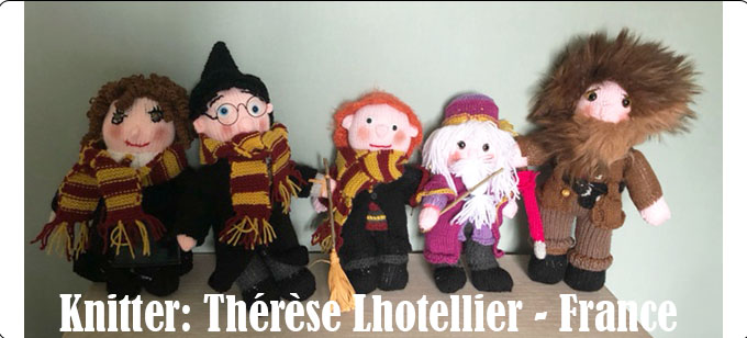 The Potters Knitter Thérèse Lhotellier - France Knitting Patterns by Elaine https://ecdesigns.co.uk
