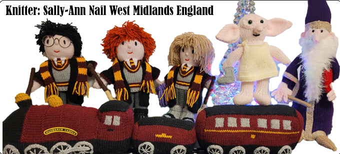 Potter Mad Knitter Sally-Ann Nail - Knitting Pattern by Elaine https://ecdesigns.co.uk