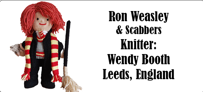 Ron Weasley by ecdesigns, Knitter Wendy Booth Leeds England