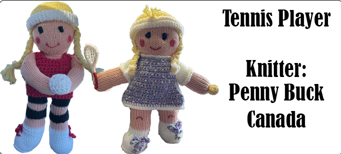 The Tennis Player Knitter Penny Rogers Canada - The Tennis Player Knitting Pattern by Elaine https://ecdesigns.co.uk