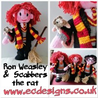 BUY 3 Friends  - Harry Potter, Hermione Granger & Ron Weasley  Knitting Patterns