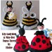Lily-Ladybug & May-Bee Topsy-Turvy Knitting Pattern