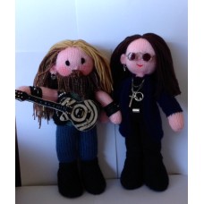 Ozzy Osbourne & Zakk Wylde Knitting Pattern