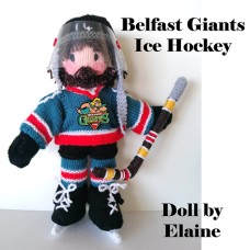 Belfast Giants Ice Hockey Player Knitting Pattern