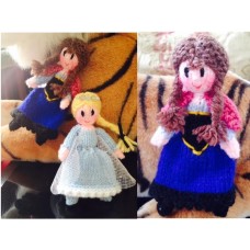 Anna & Elsa Pocket-Size Knitting Pattern